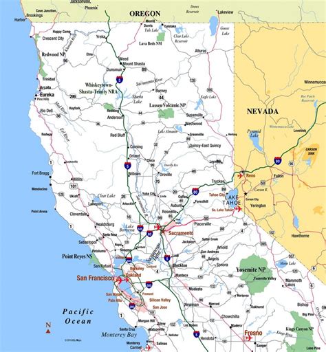 Road Map Of Northern California - Printable Maps