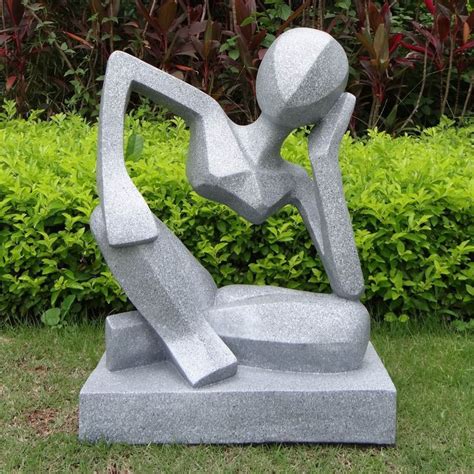 Large Garden Sculptures Reflection Modern Contemporary Statue | Great Home Furniture ...