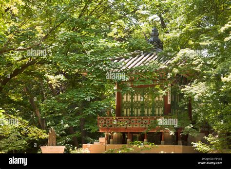 Seoul, South Korea-May 21, 2015: Seungjaejeong, Secret Garden of Changdeokgung Palace, Seoul ...