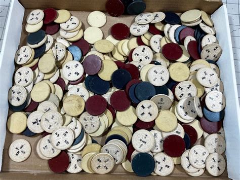 Antique Clay Poker Chips | EstateSales.org