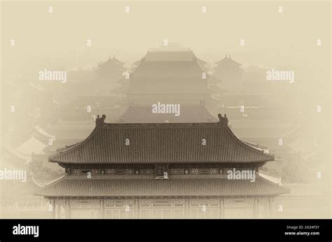 Roofs of Forbidden City, Beijing Stock Photo - Alamy