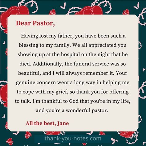 How To Thank Your Pastor - The Thank You Notes Blog