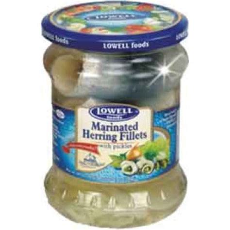 Rollmops Herring Fillets with Pickles (Lowell), 13.5 oz Jar – Parthenon Foods