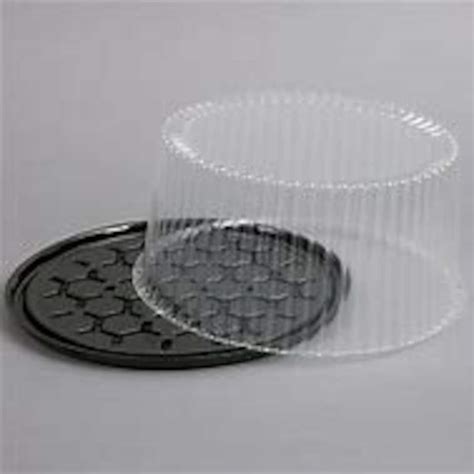 10-inch Plastic Disposable Cake Container With Dome Lid holds - Etsy