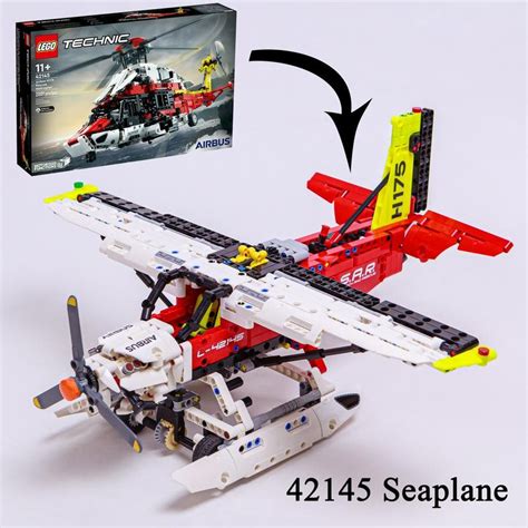 LEGO MOC Seaplane (42145 Airbus H175 Rescue Helicopter c-model) by klimax | Rebrickable - Build ...