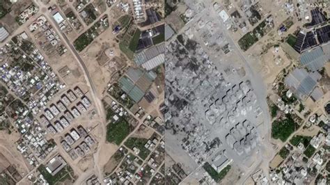 Before and after satellite images show destruction in Gaza