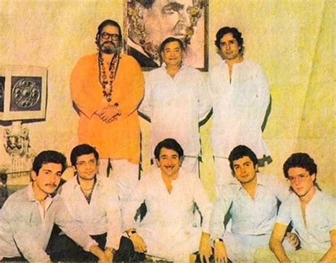 Shashi Kapoor with the males of his family