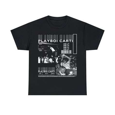 Playboi Carti Shirt Merch Die Lit Graphic T-shirt Oversized Retro ...