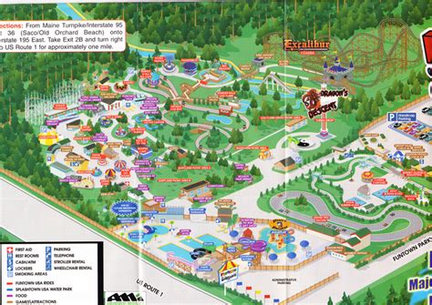 Funtown Splashtown USA - 2006 Park Map