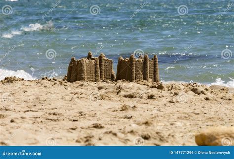 Sandcastles On The Beach Royalty-Free Stock Photo | CartoonDealer.com #105403413