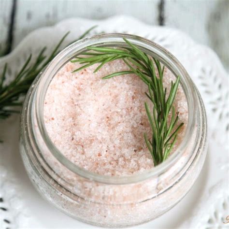 Pink Himalayan Salt Bath with Rosemary