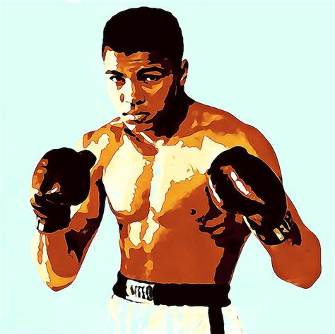 Muhammad Ali Cassius Clay Portrait Painting by Artista Fratta | Fine ...