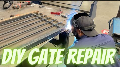 METAL GATE REPAIR HOW TO - YouTube