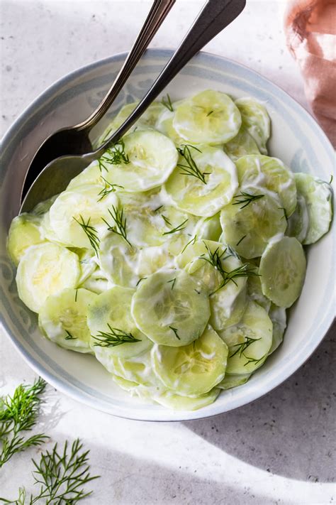 Creamy Cucumber Salad - Recipe Chronicle