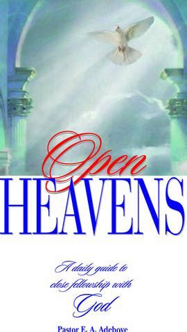 Open Heavens Friday 19 July 2013 “EXCEEDING GREATNESS BY SACRIFICE” – Pastor E. A. Adeboye ...