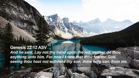 Genesis 22:12 ASV Desktop Wallpaper - And he said, Lay not thy hand ...