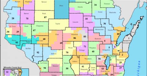 Wisconsin Legislative Districts Map