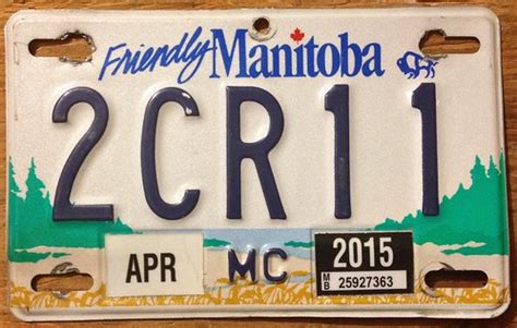 MANITOBA 2015 ---MOTORCYCLE LICENSE PLATE | Jerry "Woody" | Flickr