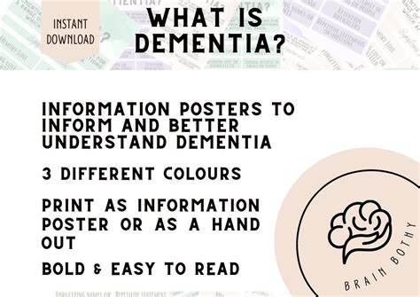 What is Dementia Poster, Dementia Art Print, Psychology Resource ...