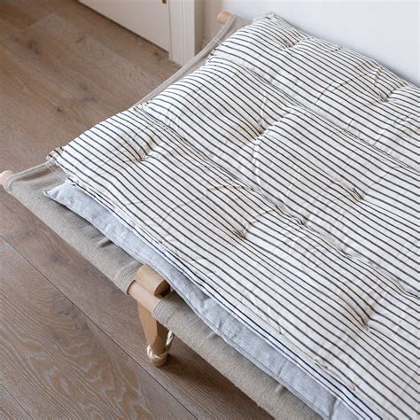 KAPOK SAFARI DAYBED MATTRESS IN PLAIN STRIPES – INGREDIENTS LDN