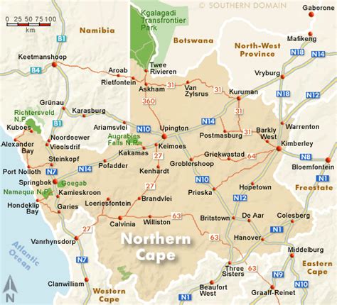 Northern Cape Map, South Africa