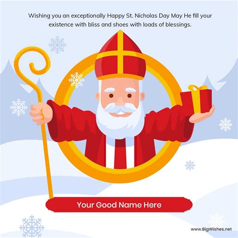 Beautiful Happy St Nicholas Day 2024 Greetings Card