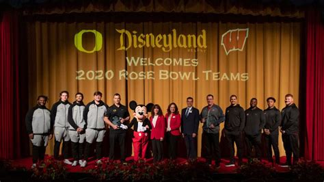 2020 Rose Bowl Game Teams Visit the Disneyland Resort The DIS