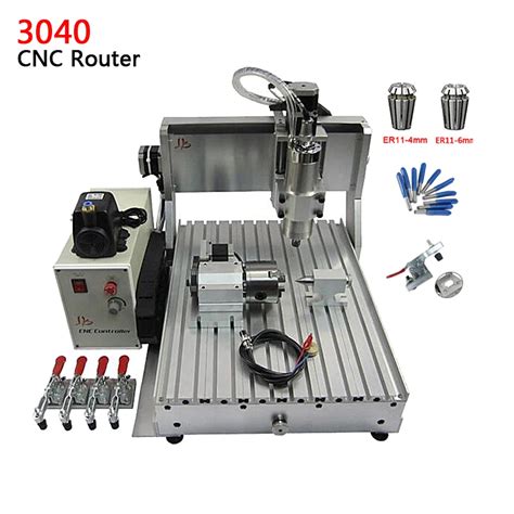 Hot Sale Mini cnc 3040 cnc router price 4 axis 1.5kw spindle water cooled cnc engraving machine ...