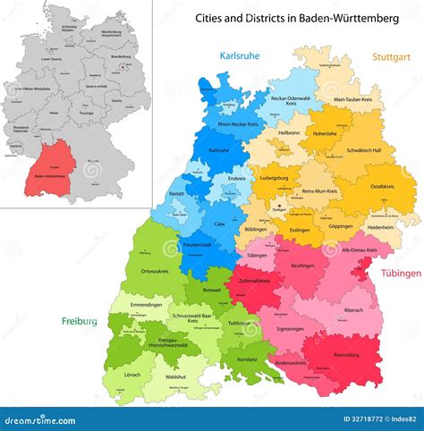 State of Germany - Baden-Wurttemberg Stock Vector - Illustration of ...