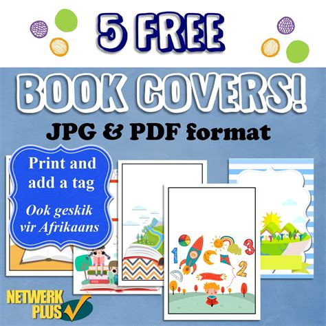 5 Free printable book covers for school exercise books! (Digital ...