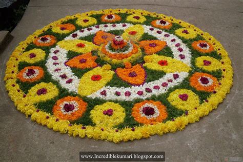 Top 25 Most Beautiful Athapookalam Designs To Try In 2019 | Rangoli designs flower, Rangoli ...