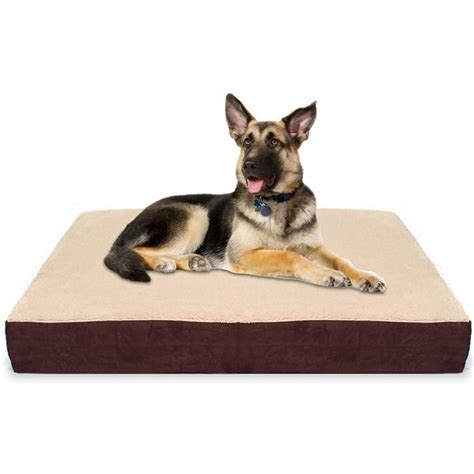 KOPEKS Orthopedic Pillow Dog Bed w/Removable Cover, Gray, Large - Chewy.com