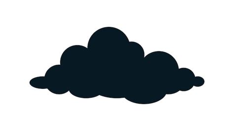 Premium Vector | Black cloud icon