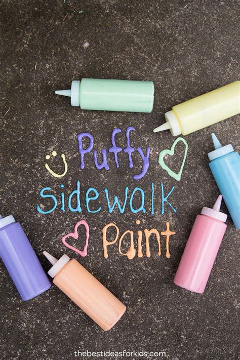 Puffy Sidewalk Paint - The Best Ideas for Kids