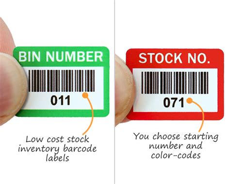 Inventory Barcode Labels