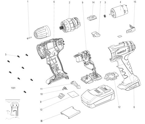 Metabo Cordless Impact Drill 02245000 Sb 18 Spare Parts SPARE_02245000 ...