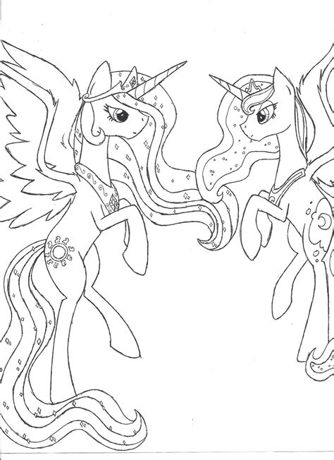 Princess Celestia and Princess Luna UNFINISHED by iwatobi-no-kyojinbot on DeviantArt