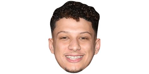 Patrick Mahomes (Smile) Mask - Celebrity Cutouts