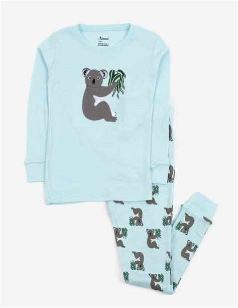 Kids Blue Koala Cotton Pajamas – Leveret Clothing