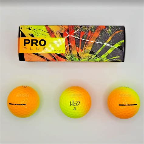 Vice Golf Pro Plus SHADE ORANGE & YELLOW Balls New Sleeve - 3 Balls | eBay