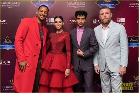 Naomi Scott Wows in Red Dress For Jordan Premiere of 'Aladdin' | Photo ...