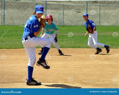 Youth Baseball Pitcher Editorial Image | CartoonDealer.com #4662314