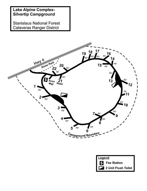 Maps of Campgrounds at Lake Alpine, California — Lake Alpine Lodge