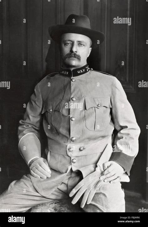 Lt Colonel Theodore Roosevelt, 26th President of the USA, in the ...