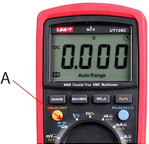 Capacitor Symbol On Multimeter