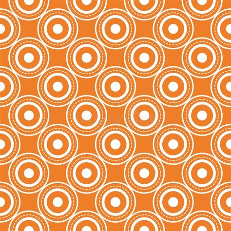 Orange Geometric Print. Seamless Pattern Stock Vector - Illustration of ...