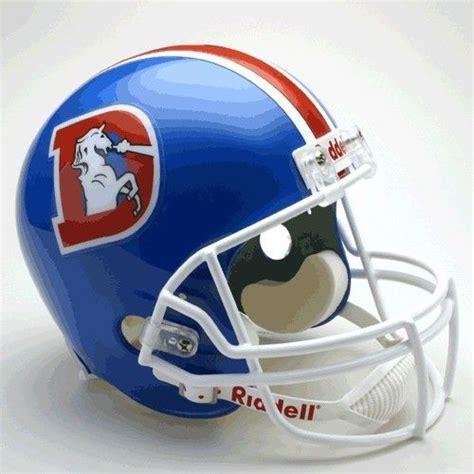 Denver Broncos 1975-96 Throwback Riddell Deluxe Replica Helmet**Free ...