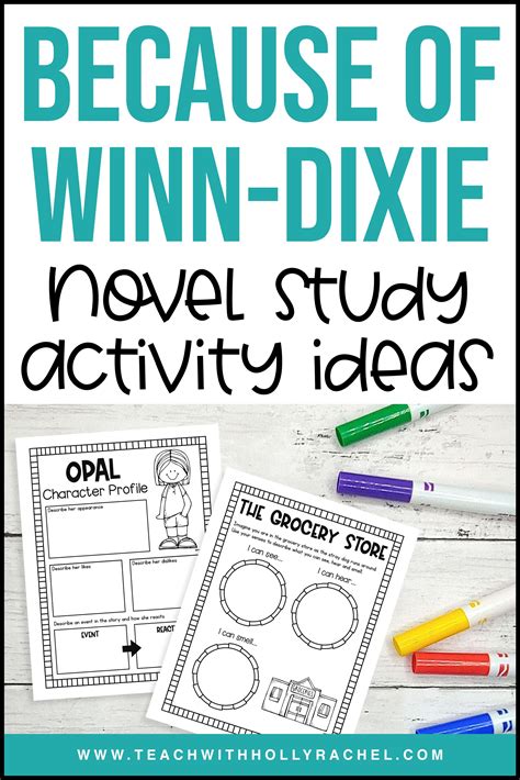 Because of Winn-Dixie Activities - Teach with Holly Rachel | Winn dixie, Novel study activities ...