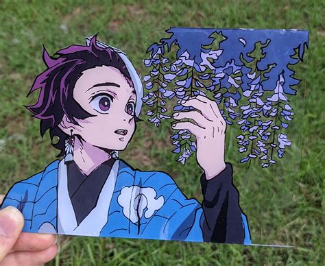 Custom Anime Glass Painting 4x6 | Etsy