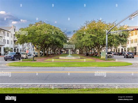 North Barrett Square in Rosemary Beach, Florida Stock Photo - Alamy